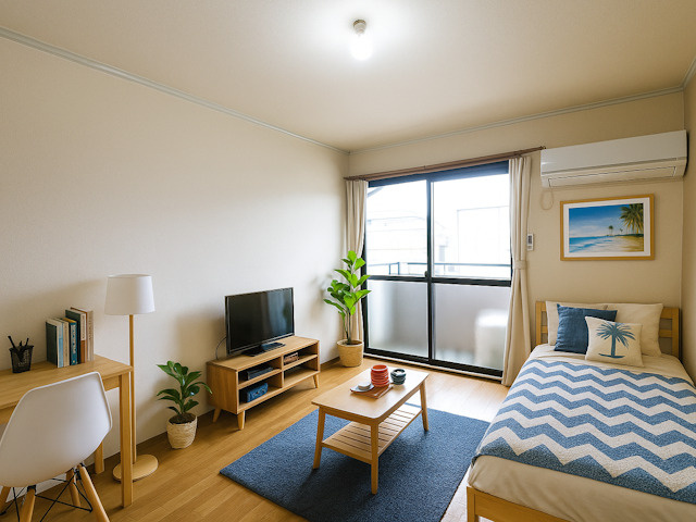 ハイツソレイユの居間・リビング|CGで家具等を配置したもので家具等は含まれません