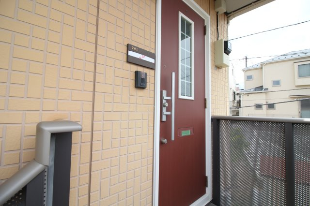 ハピネスヒルズBのバルコニー