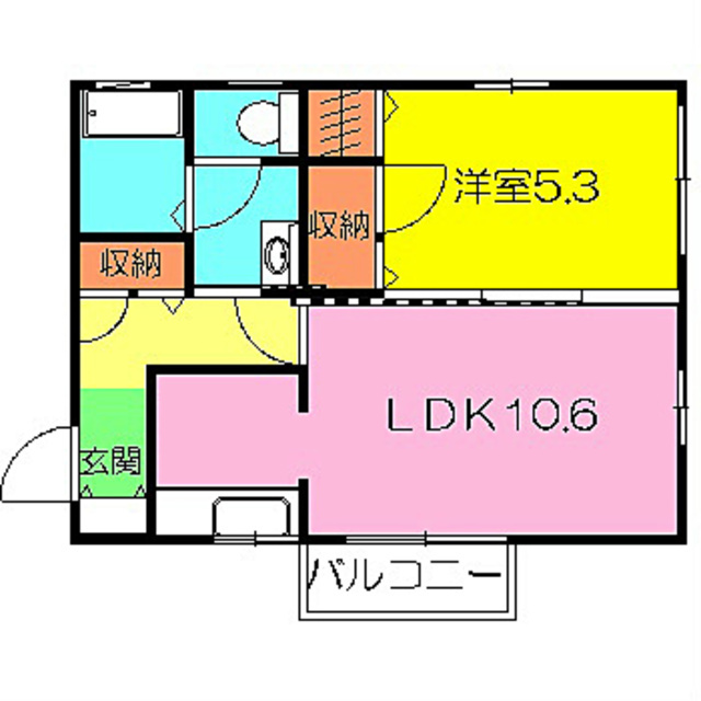 ハピネスヒルズBの間取り