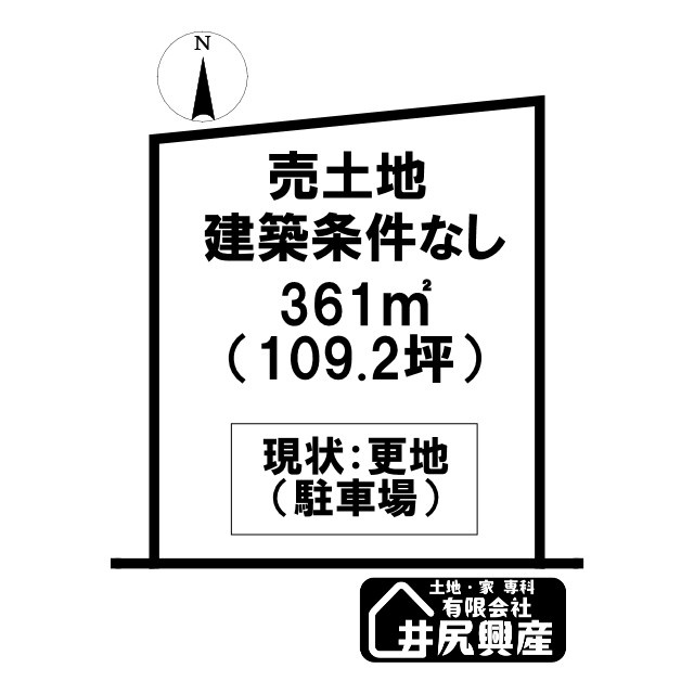 紀の川市東国分　売土地の土地図