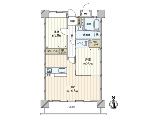 【間取り】 | ワコーレアベニュー灘