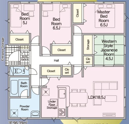 【間取り】 | 佐波小学校に通える新築戸建　防府市開出　第４－２号棟　クレイドルガーデン　アーネストワン | お客様のご意見を凝縮した使いやすい間取り
