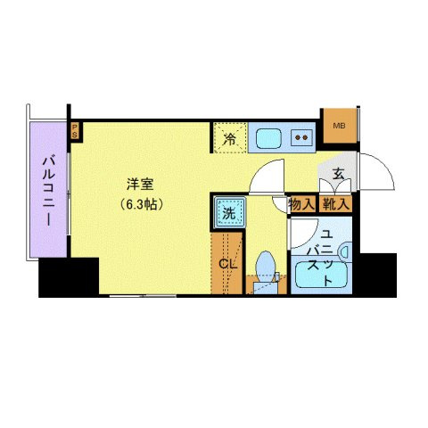 メインステージ錦糸町Ⅳの間取り