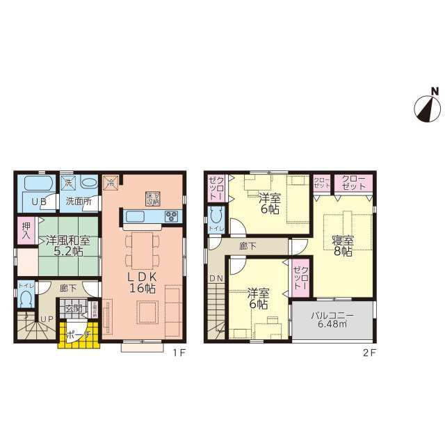 クレイドルガーデン松山市西長戸町 第1の間取り