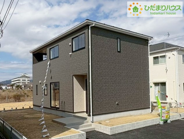 高萩市高浜町第2　新築戸建　2号棟の外観|外観がインパクトのあるオシャレなデザイナーズハウス♪