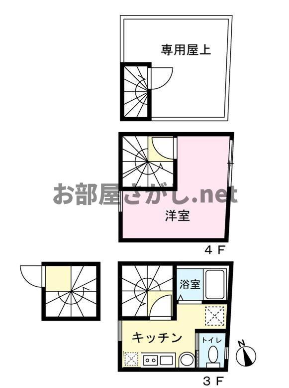 ＬＡＶＡ　ＴＯＷＥＲ #メゾネット #専用屋上 #西巣鴨 #豊島区の間取り
