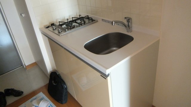 レジディア船橋Ⅰのキッチン|2口コンロ付きシステムキッチン