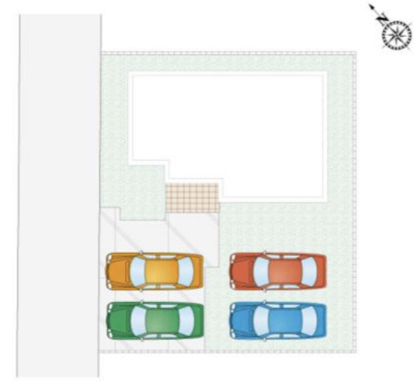 【区画図】 | 熊谷市新堀新田　新築戸建　全2棟　1号棟