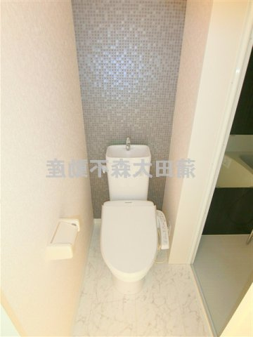 ユナイト馬込カーレンベルグのトイレ|温水洗浄便座付きのトイレ　脱衣所