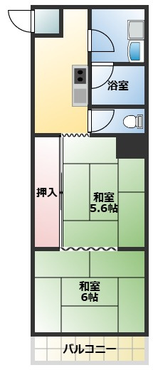 サンノーマンション　3階の間取り