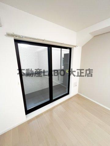 シナジーコート大正泉尾のバルコニー