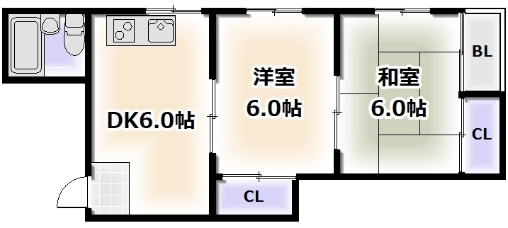 シーズコート住吉の間取り