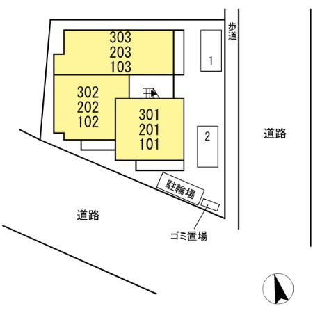 トルマリーナ相武台の区画図