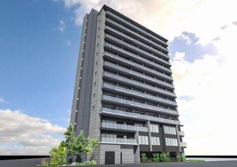 ジオエント梅田北リバーフロントの外観パース