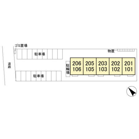 サニースワンⅡの区画図