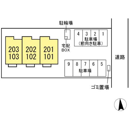 ＦＥＲＩＯ（フェリオ）の区画図
