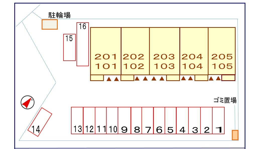 リブラの区画図|駐車場