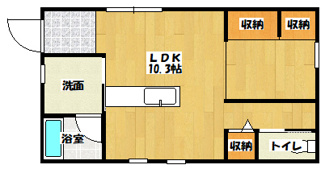 【間取り】 | ELLE＿Village　B棟