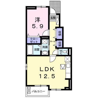 【間取り】 | メゾン　ミニョンＡ | 間取図