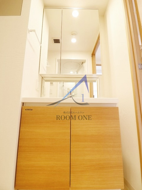 プレール・ドゥーク門前仲町Ⅱの洗面所|洗面台です。