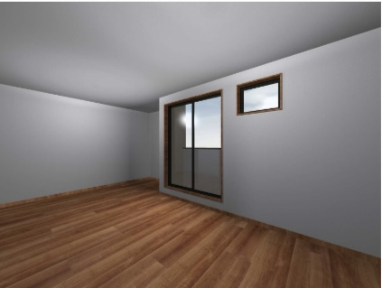 （仮称）トータス森田の居間・リビング|LDK壁一面プロジェクタースクリーン対応予定