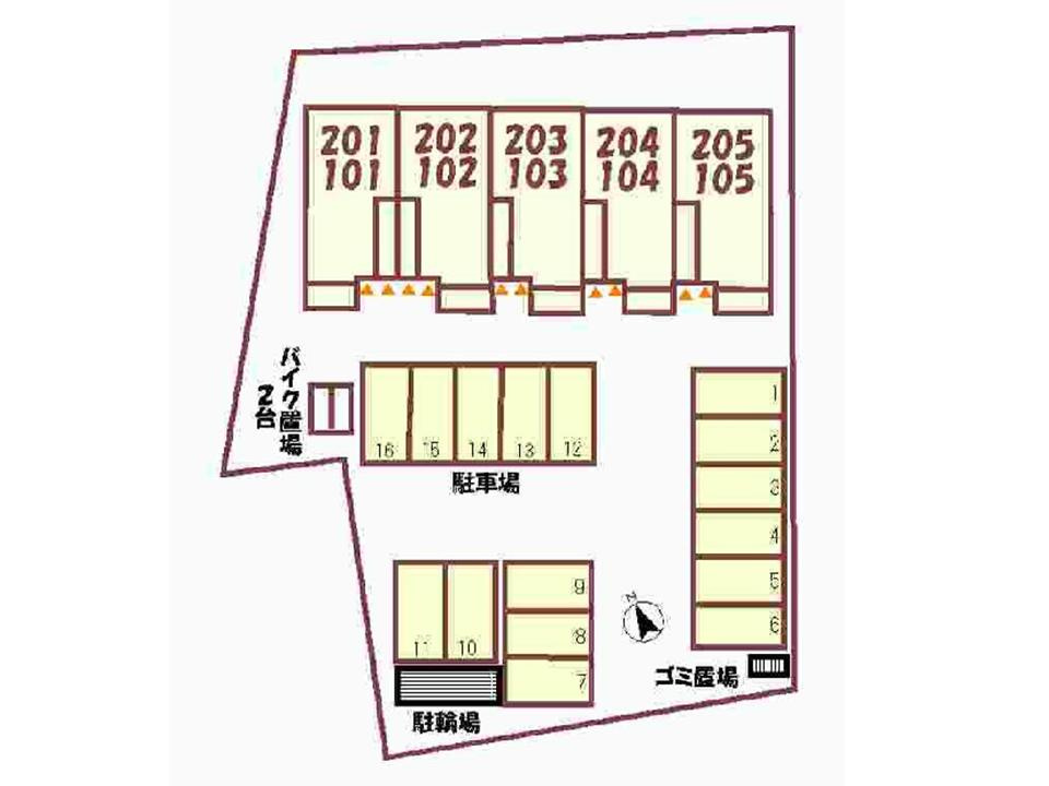 グランドヒル・レジデンスの区画図|駐車場