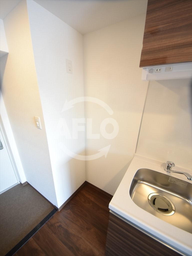 フォーリアライズ大正ソーレのキッチン|フォーリアライズ大正ソーレ　冷蔵庫置き場