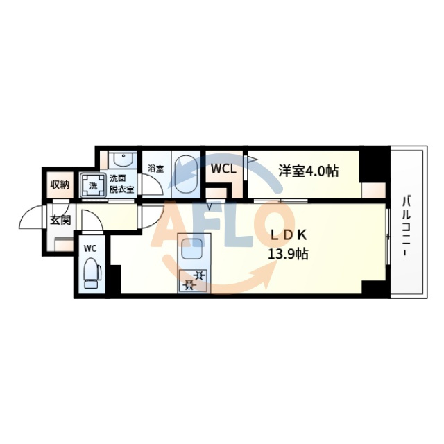 サンエール南堀江　日吉小学校区の間取り|サンエール南堀江　間取り