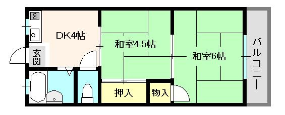 福禄荘の間取り