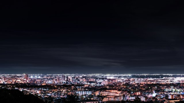 苦楽園二番町土地の展望|夜景（大阪市街）