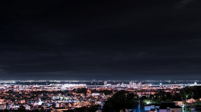 苦楽園二番町土地の展望|夜景（芦屋方面）