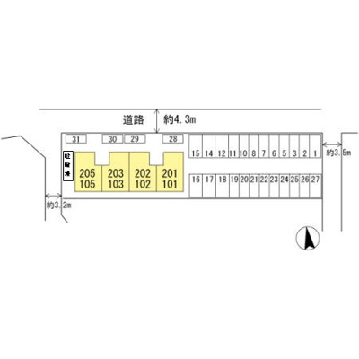 【区画図】 | ヴィラージュA