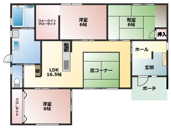 【間取り】 | 中央区国府本町