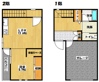 【間取り】 | ELLE＿Village　C棟