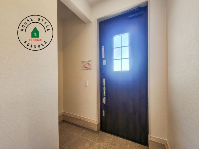 福岡市南区鶴田3丁目第4-1棟（1号棟）　の内観：施工例|二重ロックでしっかり防犯対策ができます。