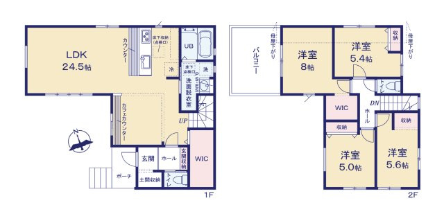 福岡市南区鶴田3丁目第4-1棟（1号棟）　の区画図|配置図（1号棟）