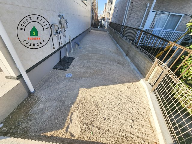 糟屋郡志免町片峰4丁目第4-2棟（2号棟）の庭|お庭で自由な時間を過ごせます。