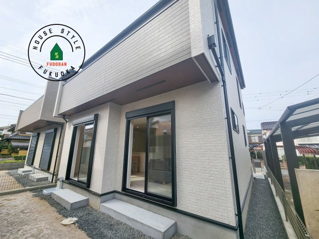 小郡市三国が丘4丁目第1-2棟（2号棟）の外観|デザイン性のある外観です。