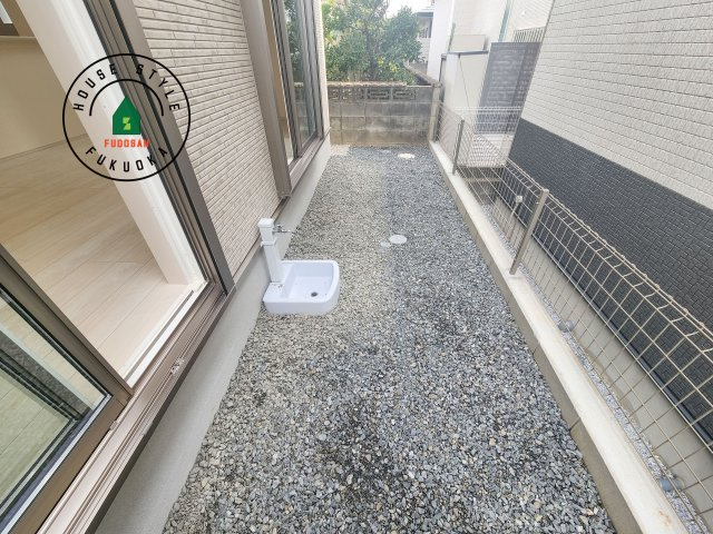 太宰府市青山3丁目第1-2（2号棟）の庭|お庭で自由な時間を過ごせます。