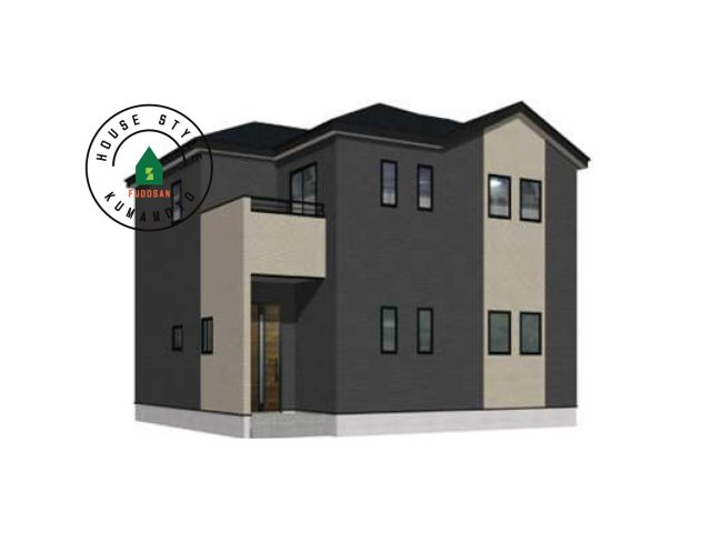 熊本市中央区帯山5丁目第1₋2棟(1号棟)の完成予想図|外観も気になるポイント。
