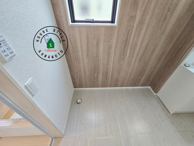 熊本市中央区帯山5丁目第1₋2棟(1号棟)の内観：施工例|ランドリースペースとなります。広々して有効的にご使用できます。 