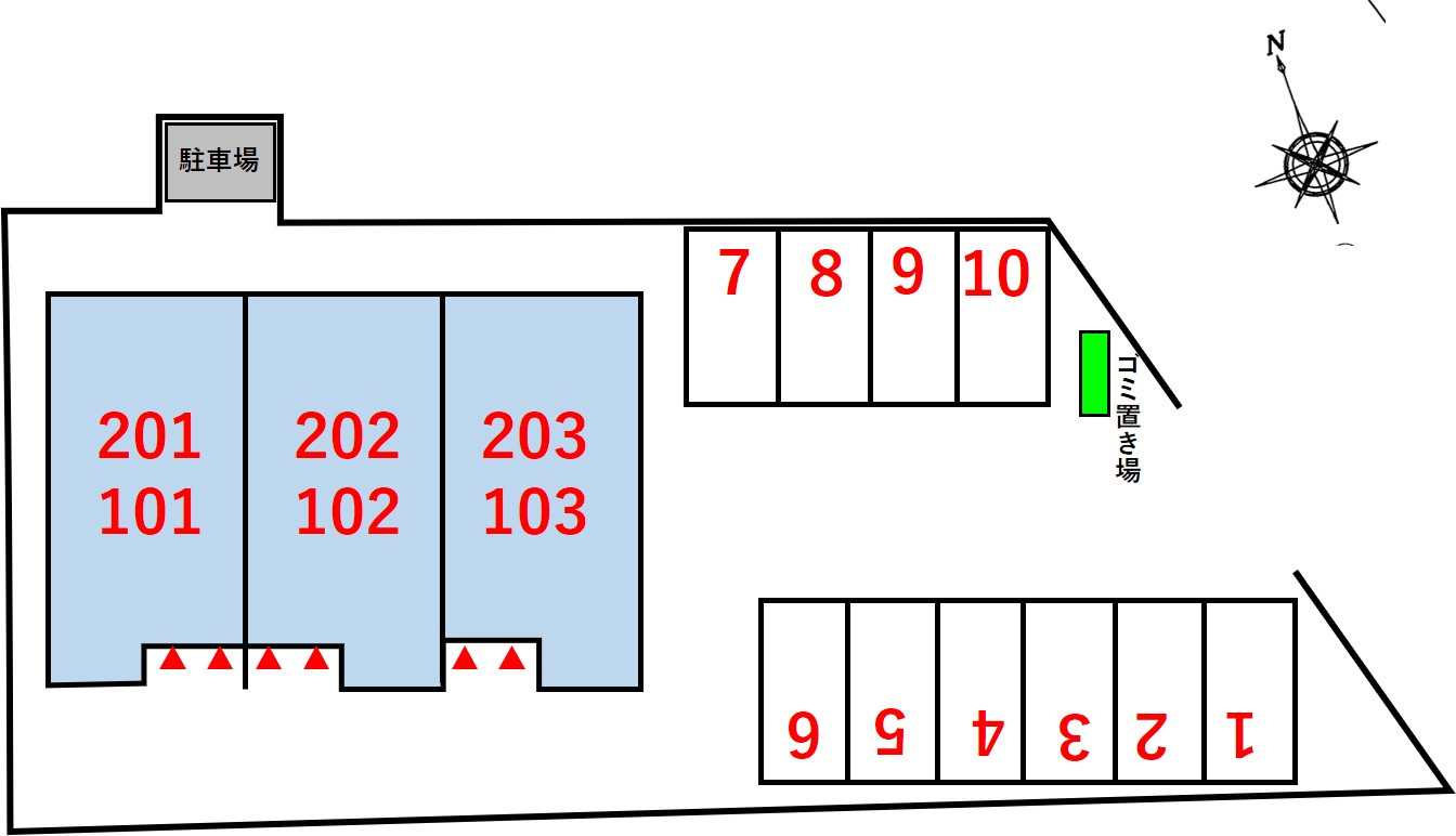 カーサ・ヴィオラの区画図