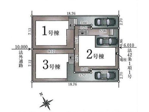 【Cradle garden】東久留米市滝山第11の区画図