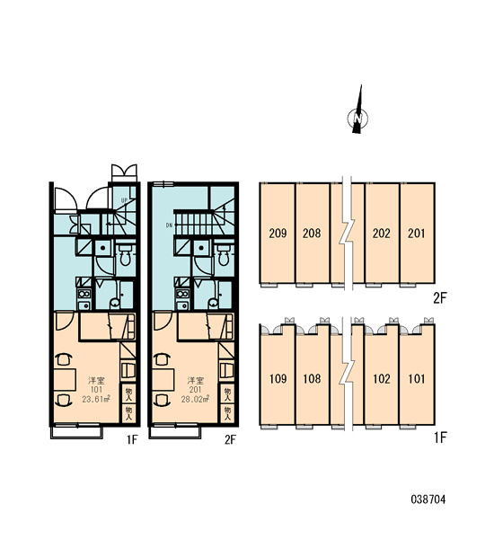 レオパレスwisteriaの区画図