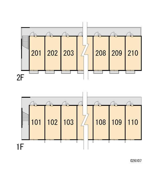 レオパレスルーチェの区画図|画像3