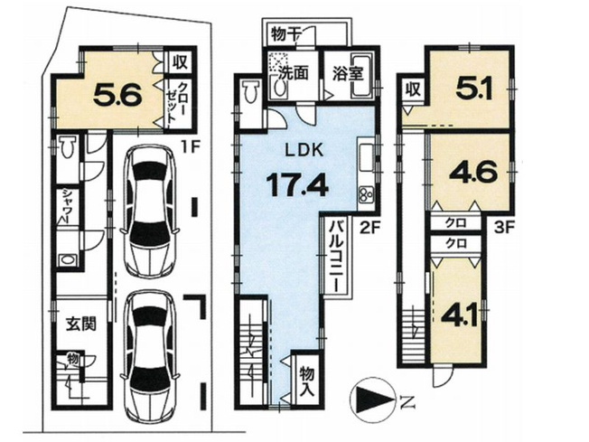【間取り】 | 山科区小山北林町　中古戸建