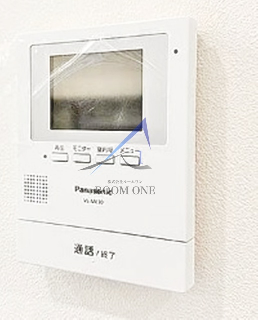 上町マンションのセキュリティ|モニター付インターホンです。