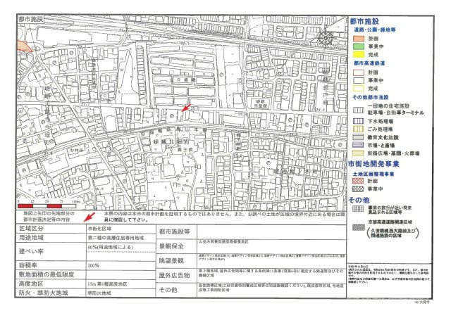 フラッティ嵯峨北堀町の地図
