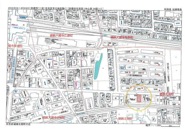 フラッティ嵯峨北堀町の地図