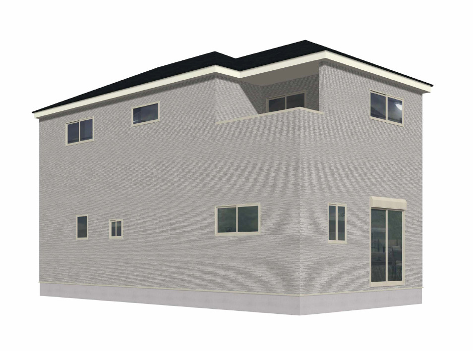 北九州市八幡西区中の原3丁目3期2号棟の外観パース|外観パースです